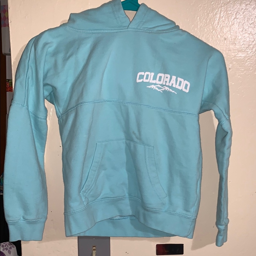 Kids Aqua Hoodie